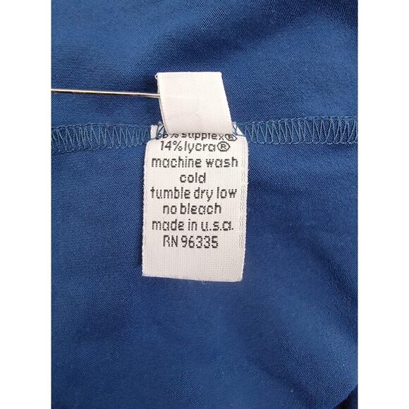 Susana Monaco Square Neckline Slip Midi Dress Size Small Stretch Blue - Picture 10 of 10